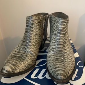 Snakeskin Booties